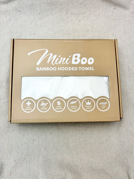 MINI BOO • Hooded Bath Towel, 0-5Y (35x35")